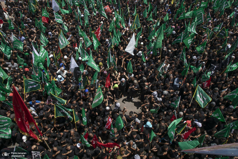 تصاویری از مراسم عزاداری عاشورا و شام غریبان در کربلای معلی
