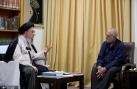 دیدار حسین الله کرم با آیت الله نور مفیدی