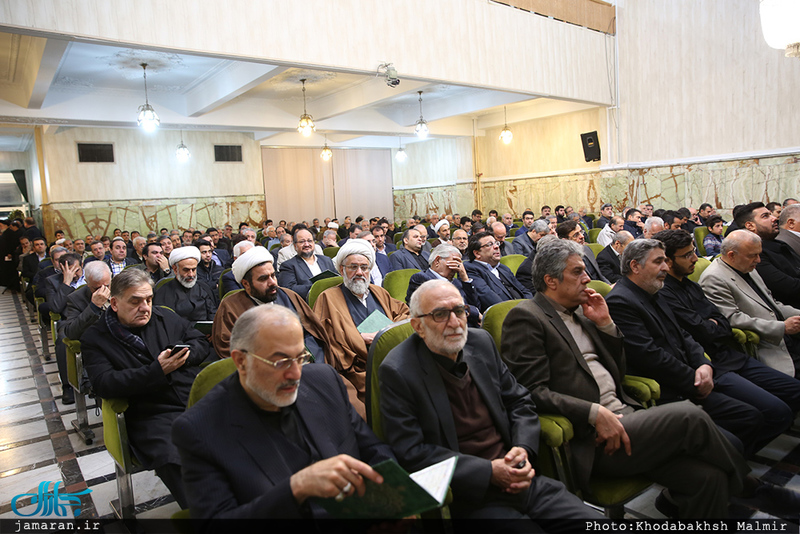 مراسم بزرگداشت حجت الاسلام و المسلمین قرهی در مسجد مسجد حجت بن الحسن(عج)