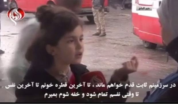 پاسخ جالب یک کودک فلسطینی در مورد باقی ماندن در غزه + فیلم