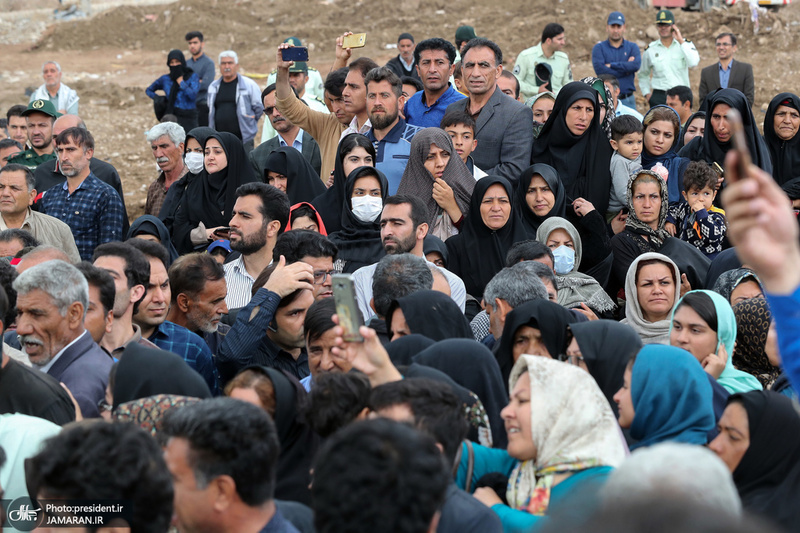 بازدید روحانی از مناطق سیل زده استان لرستان