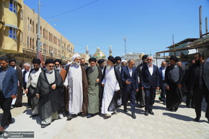 مراسم افتتاح حسینیه آیت الله العظمی بروجردی (ره) در شهر سامرا