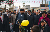حضور سیدعلی خمینی در 22 بهمن 1404 قم
