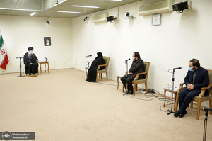 دیدار خانواده شهید فخری‌زاده با رهبر معظم انقلاب