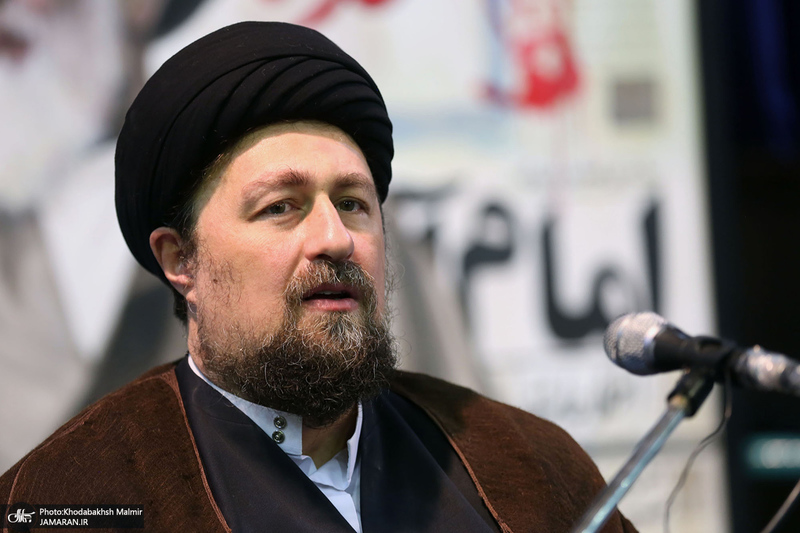 دیدار جمعی از طلاب حوزه علمیه نجف اشرف با سید حسن خمینی‎