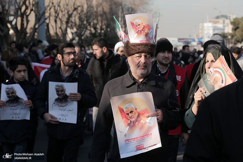 حضور میلیون ها تهرانی در تشییع پیکر مطهر سردار قاسم سلیمانی - 11