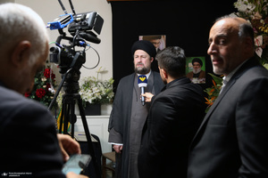 حضور سید خمینی در دفتر حزب الله لبنان در تهران