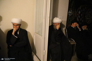 عزاداری شهادت حضرت فاطمه (س) در بیت آیت الله دوستی زنجانی‎