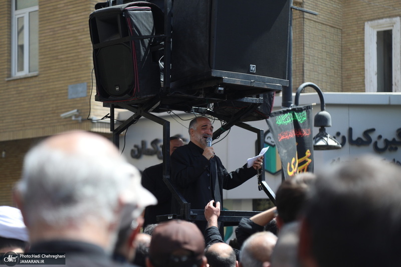 دسته عزاداری شهادت امام عسکری (ع) با حضور آیت‌الله العظمی وحید خراسانی