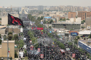 مراسم تشییع شهدای جنگ تحمیلی رژیم صهیونیستی در تهران-5