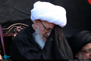 عزاداری آیت الله العظمی وحید خراسانی در سالروز شهادت حضرت فاطمه(س) 