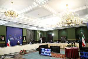 بهره برداری از طرح های ملی و زیربنایی استان فارس توسط حسن روحانی