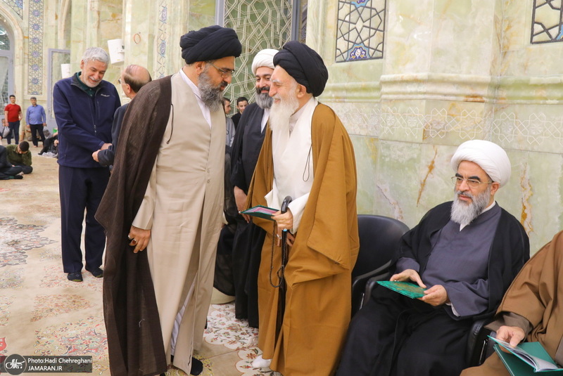 مراسم ترحیم آیت الله نورالله شاه آبادی(ره) در مسجد اعظم قم