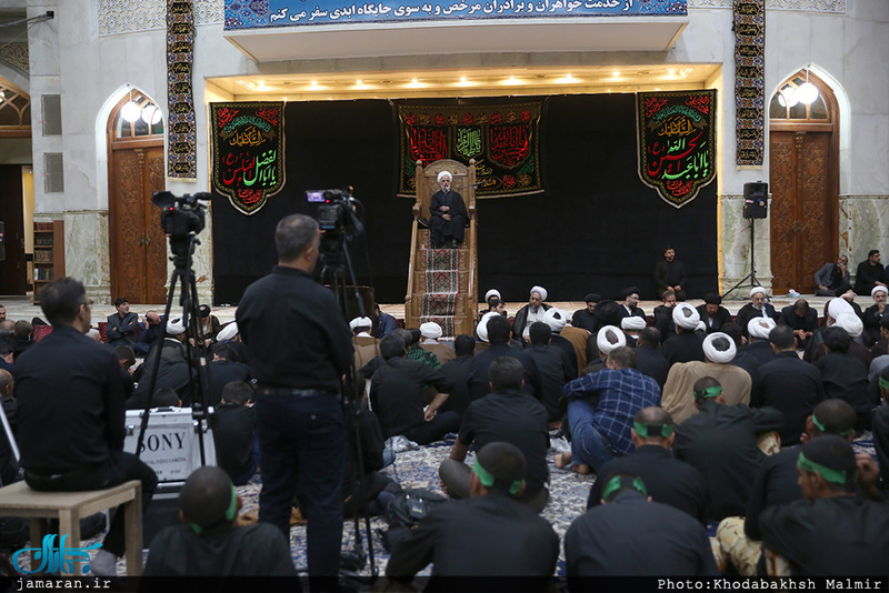 مراسم عزاداری شب تاسوعای حسینی در حرم مطهر امام خمینی (س)