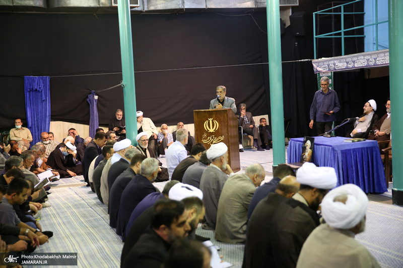 مراسم چهلمین روز در گذشت  آیت الله صانعی در حسینیه جماران  2