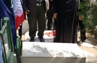 گلباران مزار شهدای 17 شهریور در بهشت زهرا (س) تهران + تصاویر