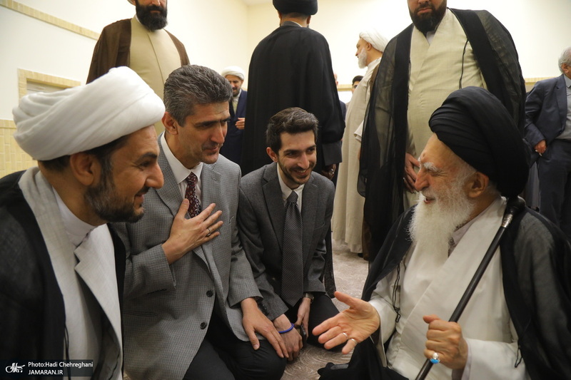 مراسم افتتاح حسینیه آیت الله العظمی بروجردی (ره) در شهر سامرا