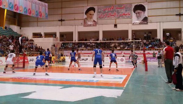 لیگ برتر والیبال  پیروزی مقتدرانه هاوش گنبد در مقابل شمس تهران
