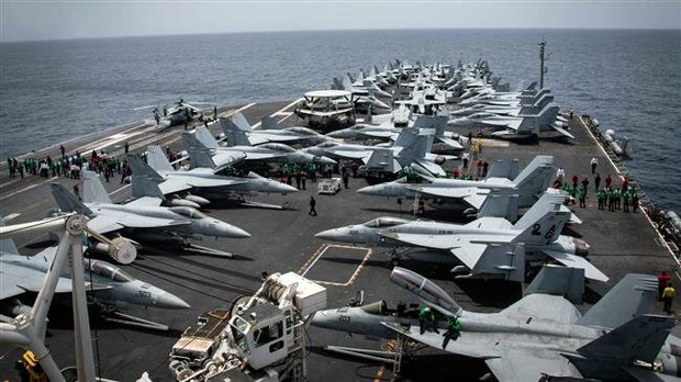 US warship staying far away for fear of Iranian military strikes