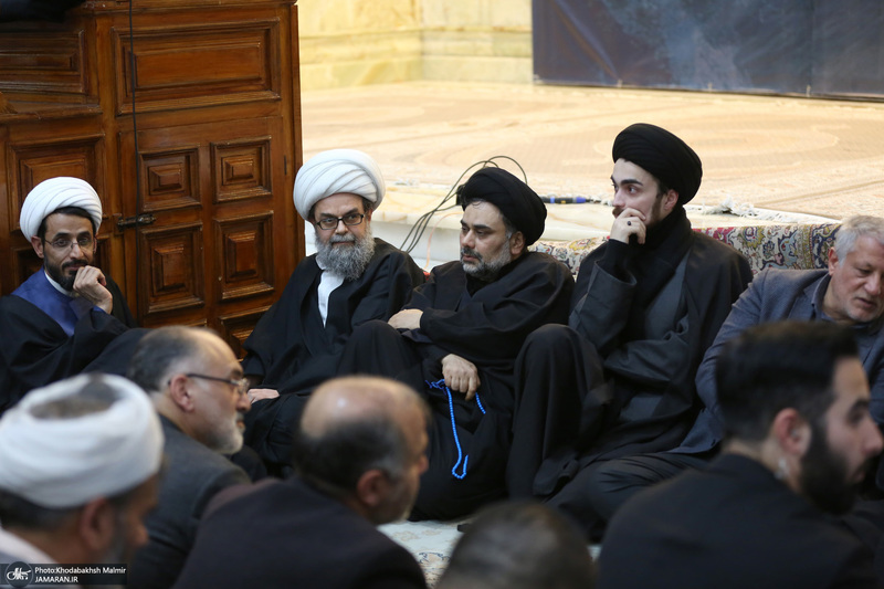 مراسم بیست‌و‌نهمین سالگرد ارتحال حاج سید احمد خمینی و بزرگداشت آیت‌الله بجنوردی در حرم امام