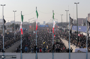 حضور میلیون ها تهرانی در تشییع پیکر مطهر سردار قاسم سلیمانی - 8