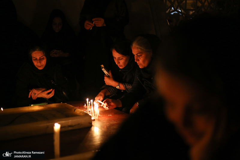 مراسم شام غریبان در میدان امام حسین (ع)