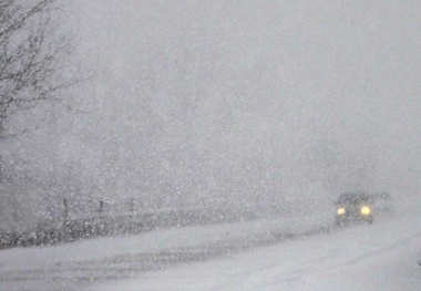 کولاک برف در محورهای کوهستانی مازندران