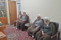 دیدار اعضای شورای سیاستگذاری همایش وکلای شرعی امام خمینی(س) با آیت‌الله مقتدایی