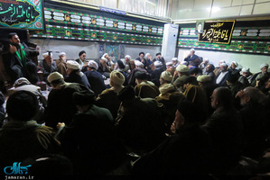 مراسم عزاداری ایام فاطمیه(س) در دفتر آیت الله العظمی صانعی در قم