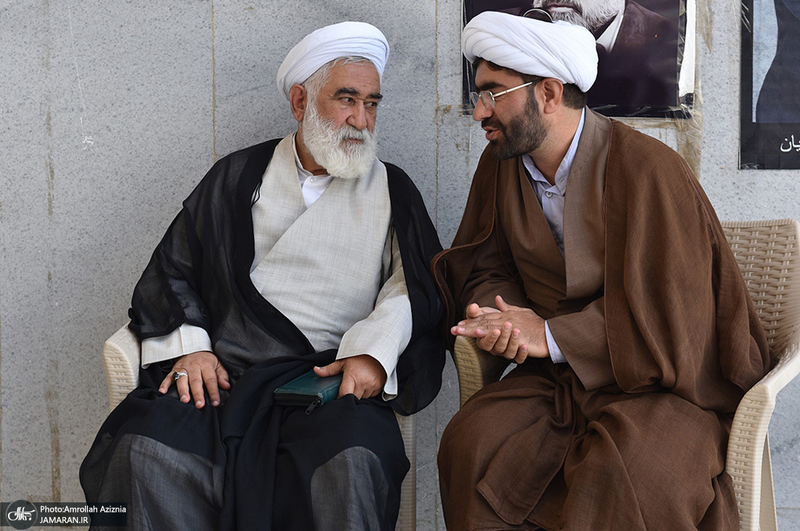 مراسم خاکسپاری پیکر مرحوم محمدعلی جماعتی (ره) در حرم امام خمینی (س)