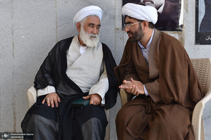 مراسم خاکسپاری پیکر مرحوم محمدعلی جماعتی (ره) در حرم امام خمینی (س)