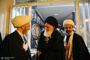 عزاداری شهادت حضرت فاطمه (س) در بیت آیت الله دوستی زنجانی‎