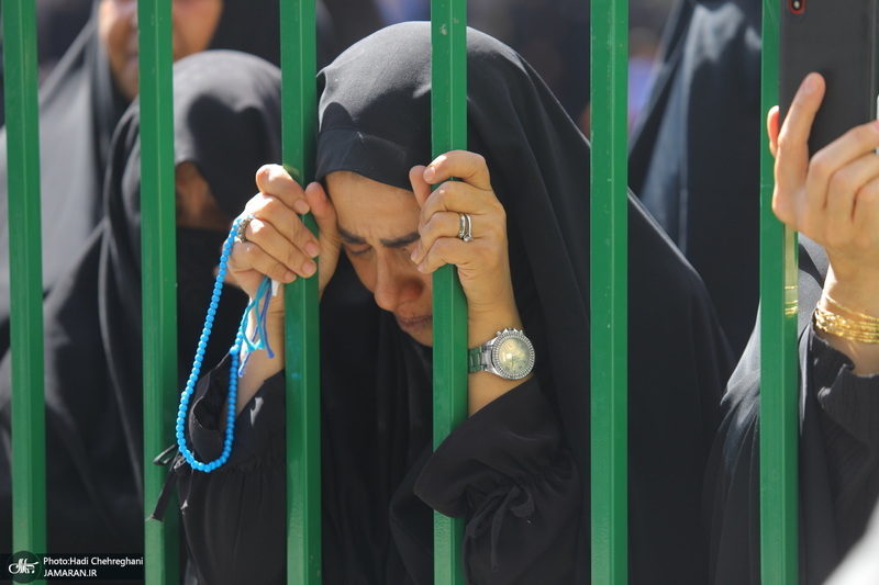 دسته عزاداری خادمین حرم حضرت معصومه (س) در روز شهادت امام رضا (ع)