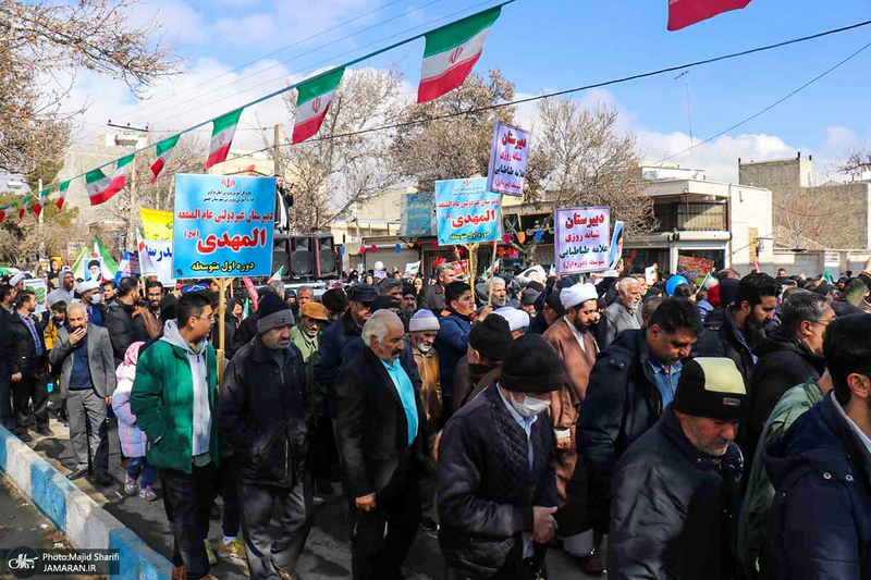 راهپیمایی باشکوه 22 بهمن در خمین