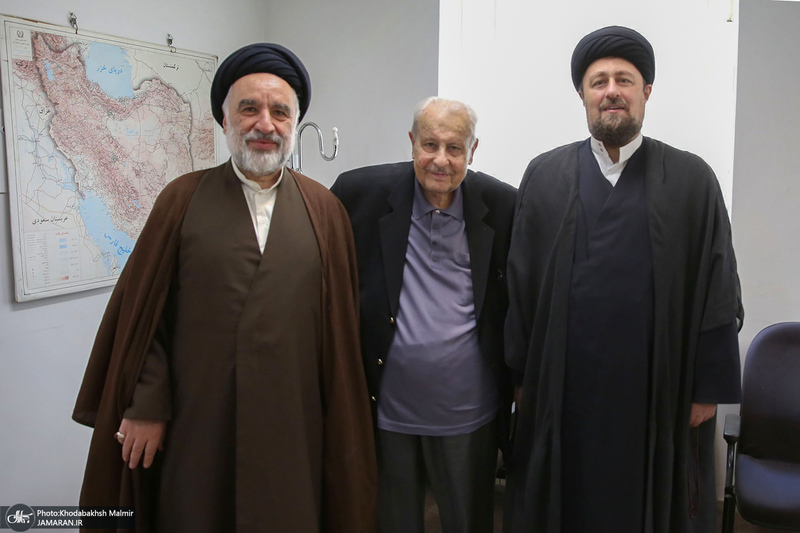 دیدار صلاح زواوی سفیر سابق فلسطین با سید حسن خمینی