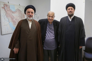 دیدار صلاح زواوی سفیر سابق فلسطین با سید حسن خمینی