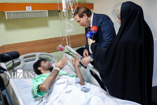 معاون قوه قضاییه با مجروحان حوادث دی ماه 1404 دیدار و گفت‌و‌گو کرد + عکس