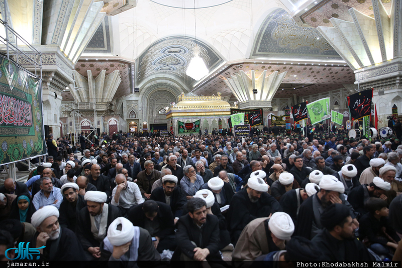 مراسم عزاداری شب شهادت حضرت زهرا(س) در حرم امام خمینی (س)
