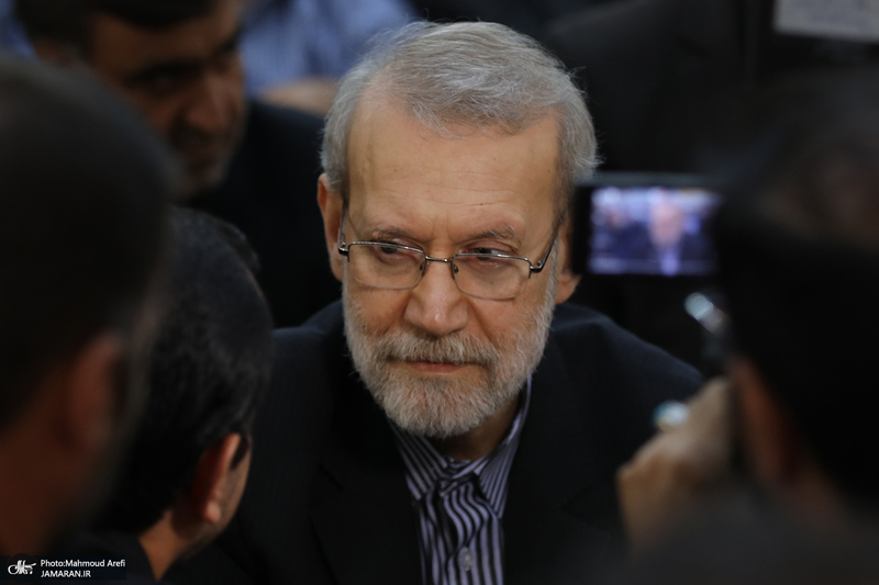 حضور شخصیت های سیاسی و لشکری  در سی و پنجمین سالگرد ارتحال حضرت امام خمینی (س) -1 - علی لاریجانی