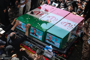 مراسم تشییع شهدای جنگ تحمیلی رژیم صهیونیستی در تهران-5