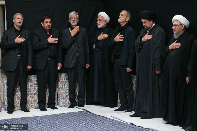 اولین شب مراسم عزاداری عزاداری حضرت اباعبدالله الحسین (ع) در حسینیه امام خمینی