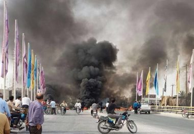 جاده ورودی شهر برازجان بوشهر بازگشایی شد