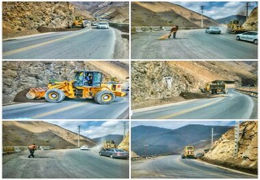 اجرای عملیات عمرانی وایمنی  درراه های البرز
