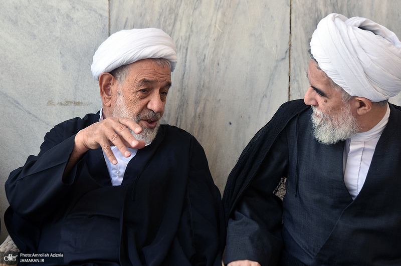 مراسم خاکسپاری پیکر مرحوم محمدعلی جماعتی (ره) در حرم امام خمینی (س)