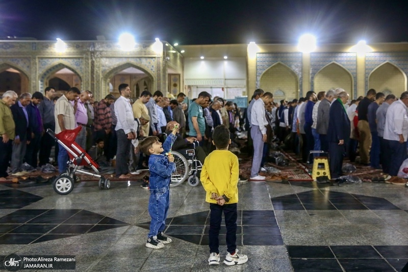 حال و هواى حرم مطهر رضوی در شام ولادت امام رضا (ع)