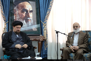دیدار اعضای شورای اسلامی شهر تهران با سید حسن خمینی
