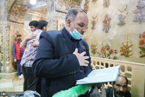 مراسم آغاز  سال 1401 در حرم کریمه اهل بیت (ع)‎