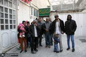 بازدید جمعی از طلاب دانشجو کشور سودان از بیت امام خمینی در ایام دهه فجر