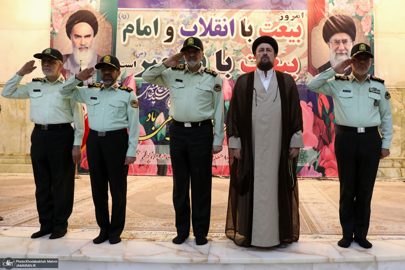 مراسم تجدید میثاق فرماندهان و کادر فراجا با آرمان‌های امام راحل