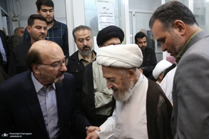 مراسم ترحیم همسر آیت الله العظمی سیستانی در قم